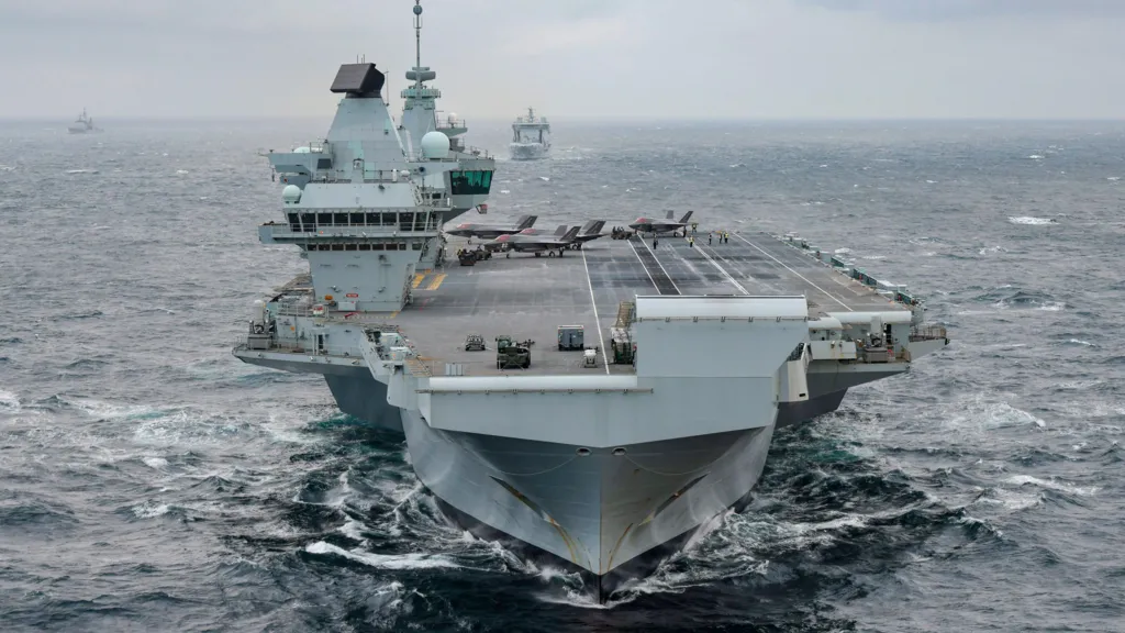 Royal Navy&#039;s flagship HMS Prince of Wales departs on major deployment