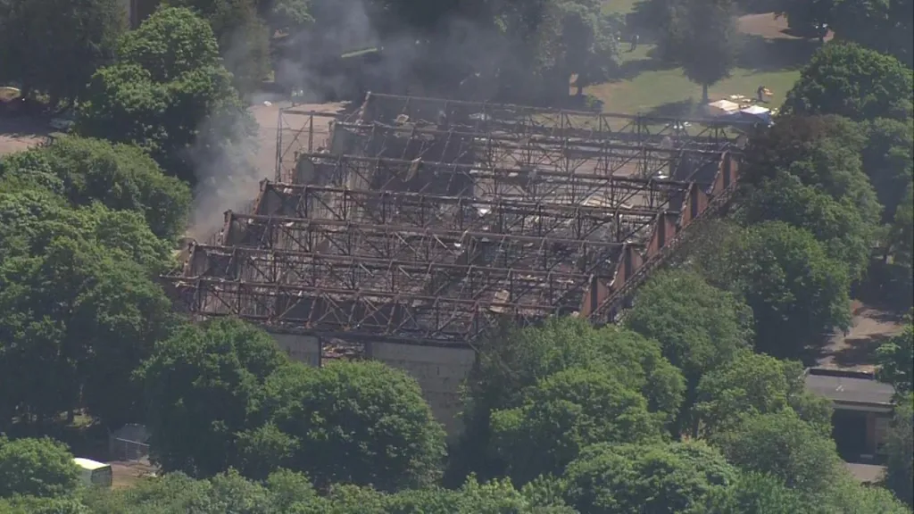 Firefighters and member of public die in blaze at business park