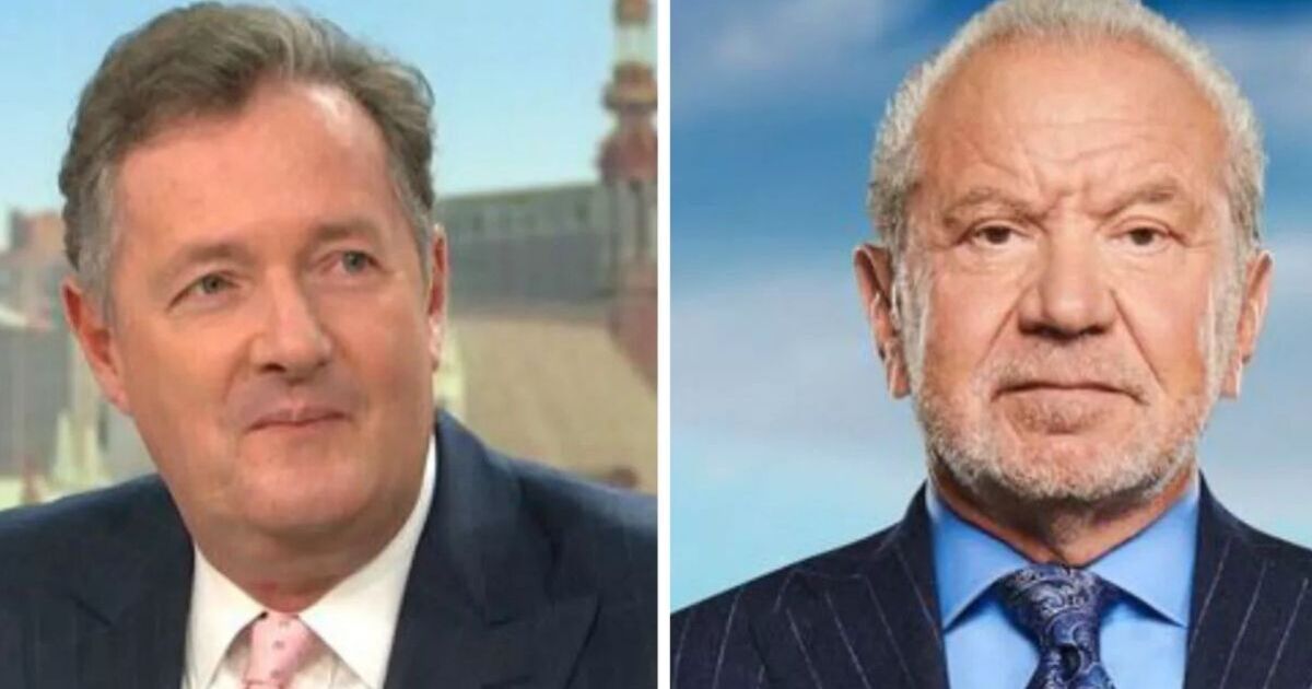 Piers Morgan reignites feud with Lord Alan Sugar with shocking age dig