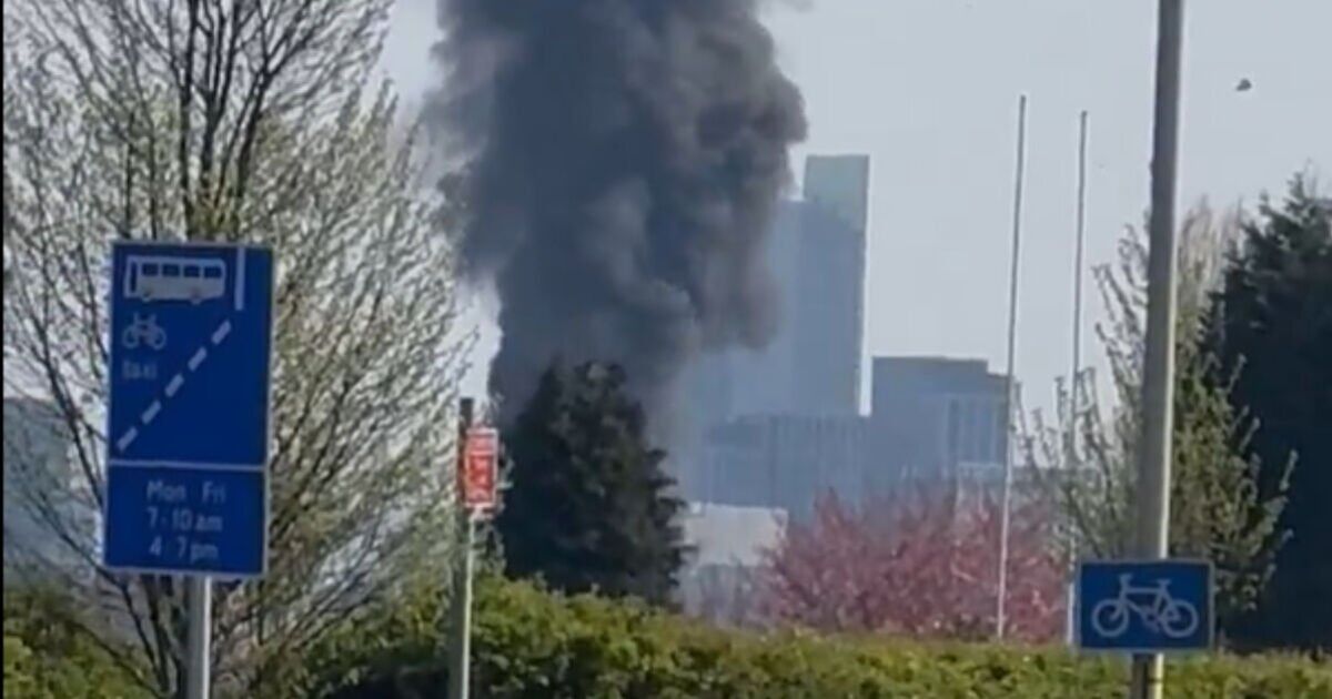 Salford fire LIVE: Smoke seen for miles around Greater Manchester