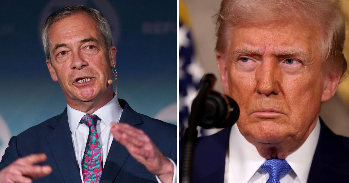 Nigel Farage lashes out at Donald Trump after tariff trade war blitz causes market chaos