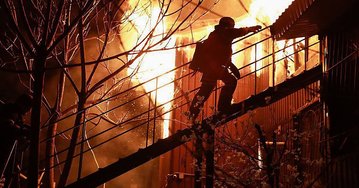 Ukraine on fire as Russian drone swarm kills three including a child