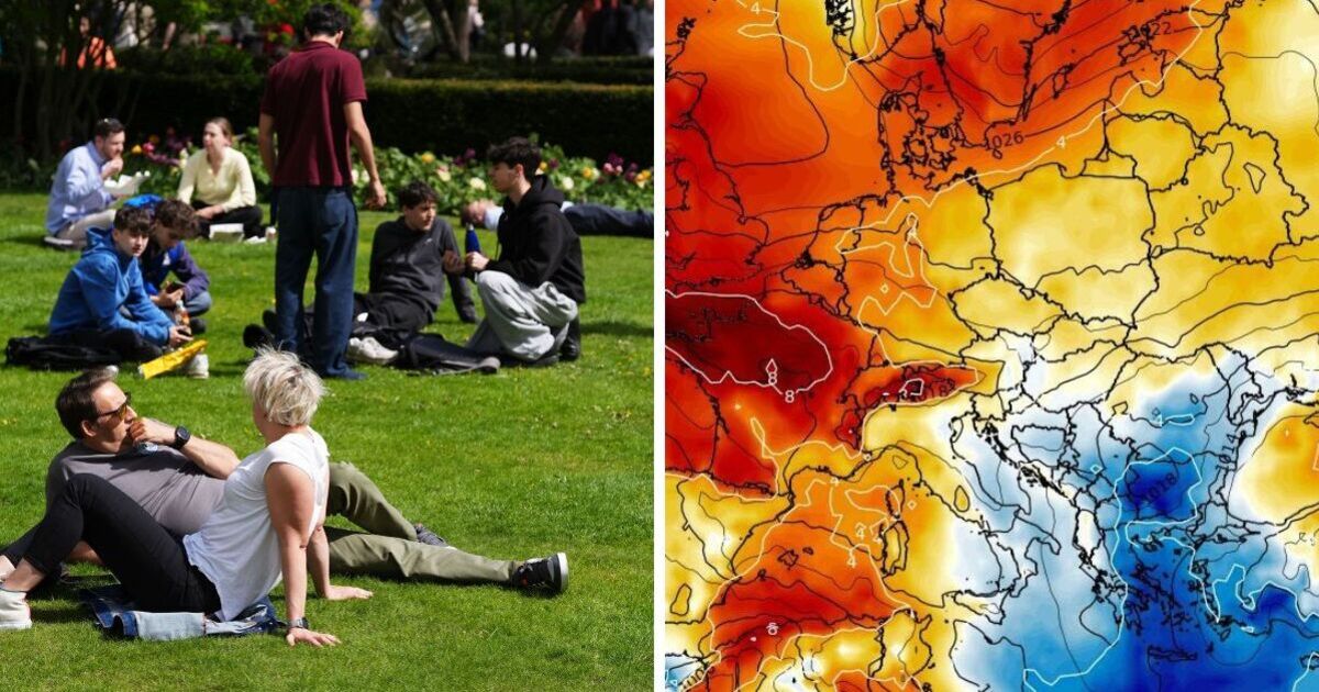 Hot weather maps show all the areas in UK facing &#039;mini-heatwave&#039; as 23C hits in days