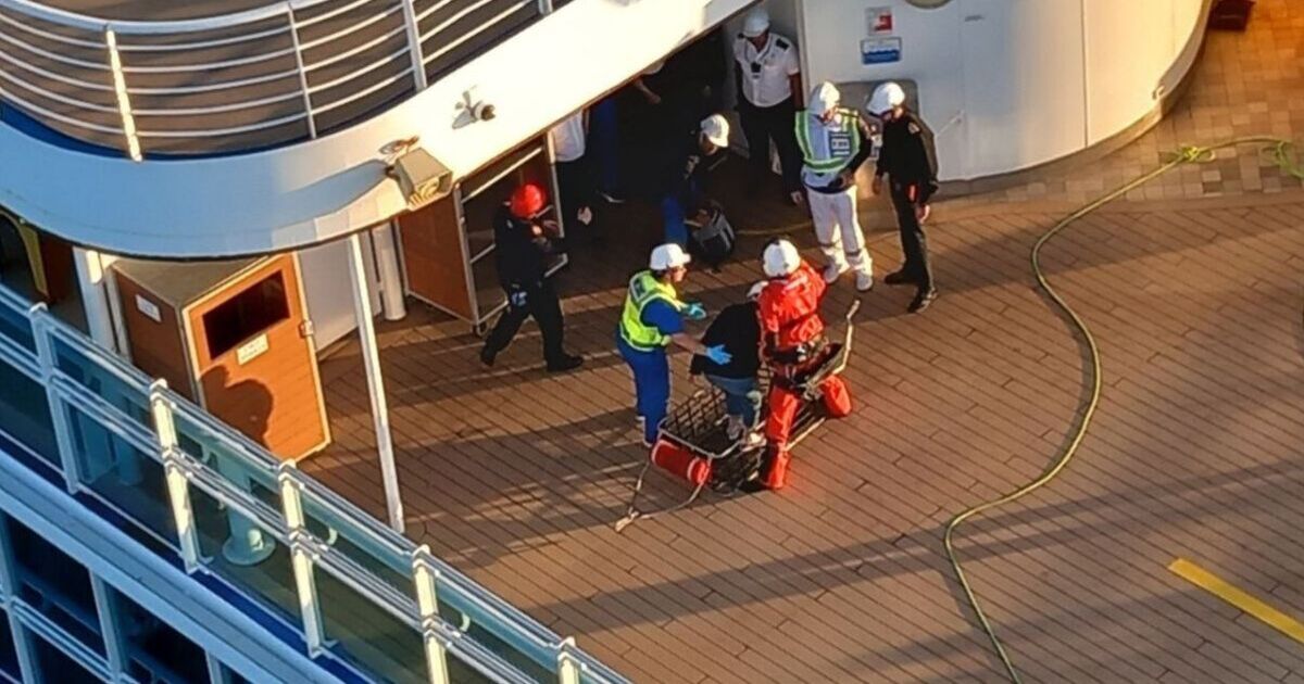 British tourist evacuated from cruise ship off Spain