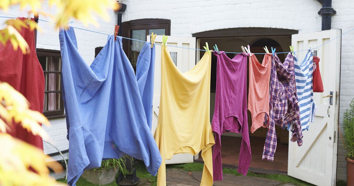 UK households urged not to dry clothes outside in spring