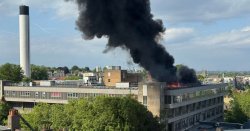 Huge fire rages at Bristol hospital as black smoke fills sky