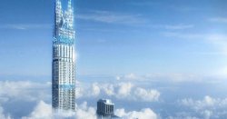 The world&#039;s tallest 1,800ft residential tower with 110 floors and £150m flats