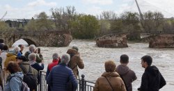 Spanish storm wreaks havoc as surging river destroys Roman bridge