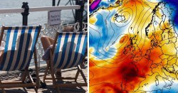 Hot weather maps show areas hit by 24C blast as boiling Caribbean jet stream heads for UK