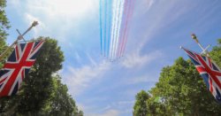 Red Arrows VE Day 2025 route - when and where to spot military planes in UK skies