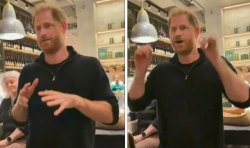 Prince Harry on brink of tears as he makes low-key outing: 'None of you should be here'