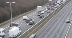 M6 traffic LIVE: Rush hour chaos as 2-lorry crash <b class='text-danger'>spark</b>s huge delay - paramedics at scene