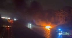 M62 Manchester crash LIVE: Horror collision causes car blaze as busy UK motorway shut